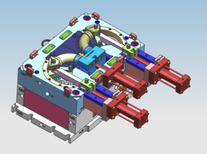 Elbow plastic injection mold design